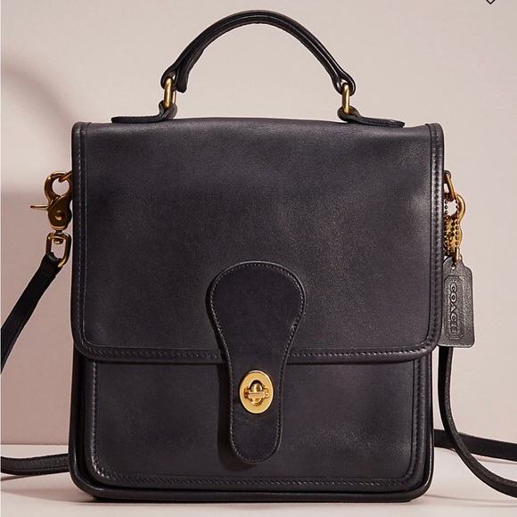 Coach Bags Coach Black Leather Willis Crossbody Bag Poshmark